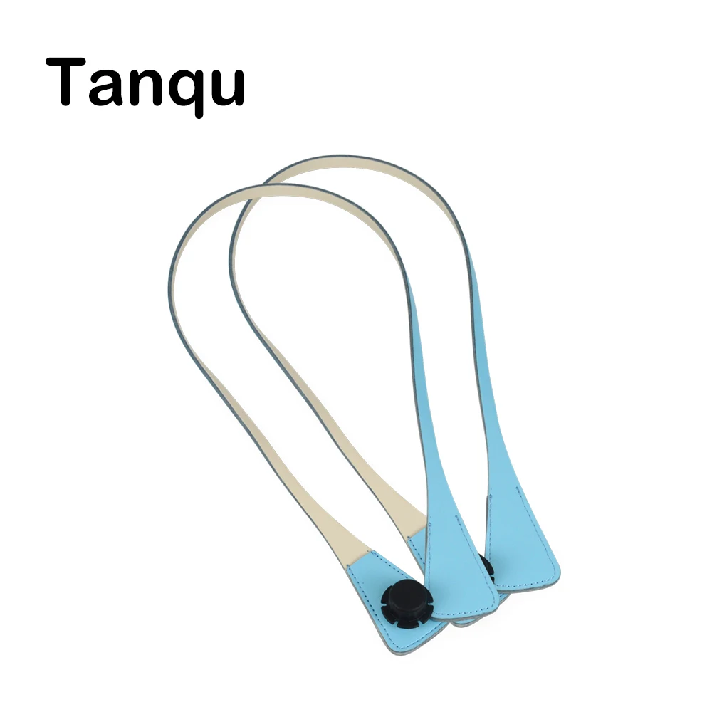 

TANQU New Long Extra Slim Interchangeable Angular Handles Faux Leather Handles for OBag for EVA O Bag Body