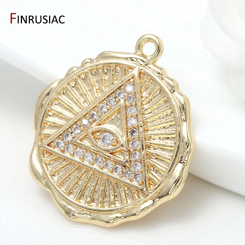 Круглые позолоченные подвески в виде монет 5 типов|Шармы| |