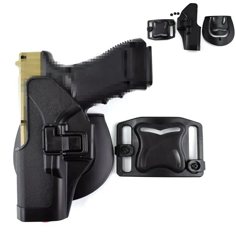 Тактический ремень для пистолета Glock 17 19 22 23 31 32 пояс страйкбола кобуры снаряжение
