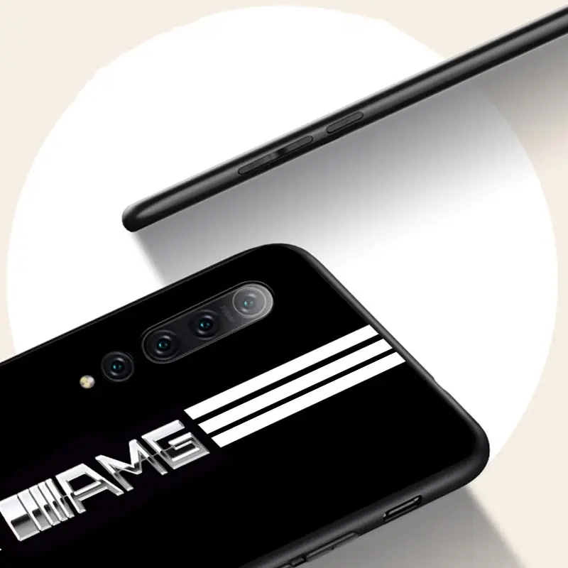 

Silicone Black Cover Top Car For AMG Phone Case For Xiaomi Mi 11 10I 10T 10 9T 9SE 9 8 Note 10 Lite Pro 5G Ultra Phone Case
