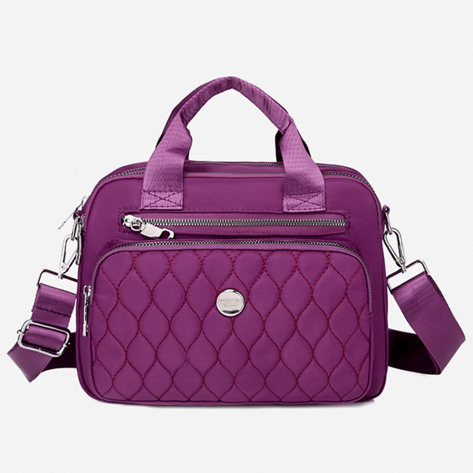 3 слоя Большой Повседневное Сумка тоут Для женщин сумка через плечо из ткани