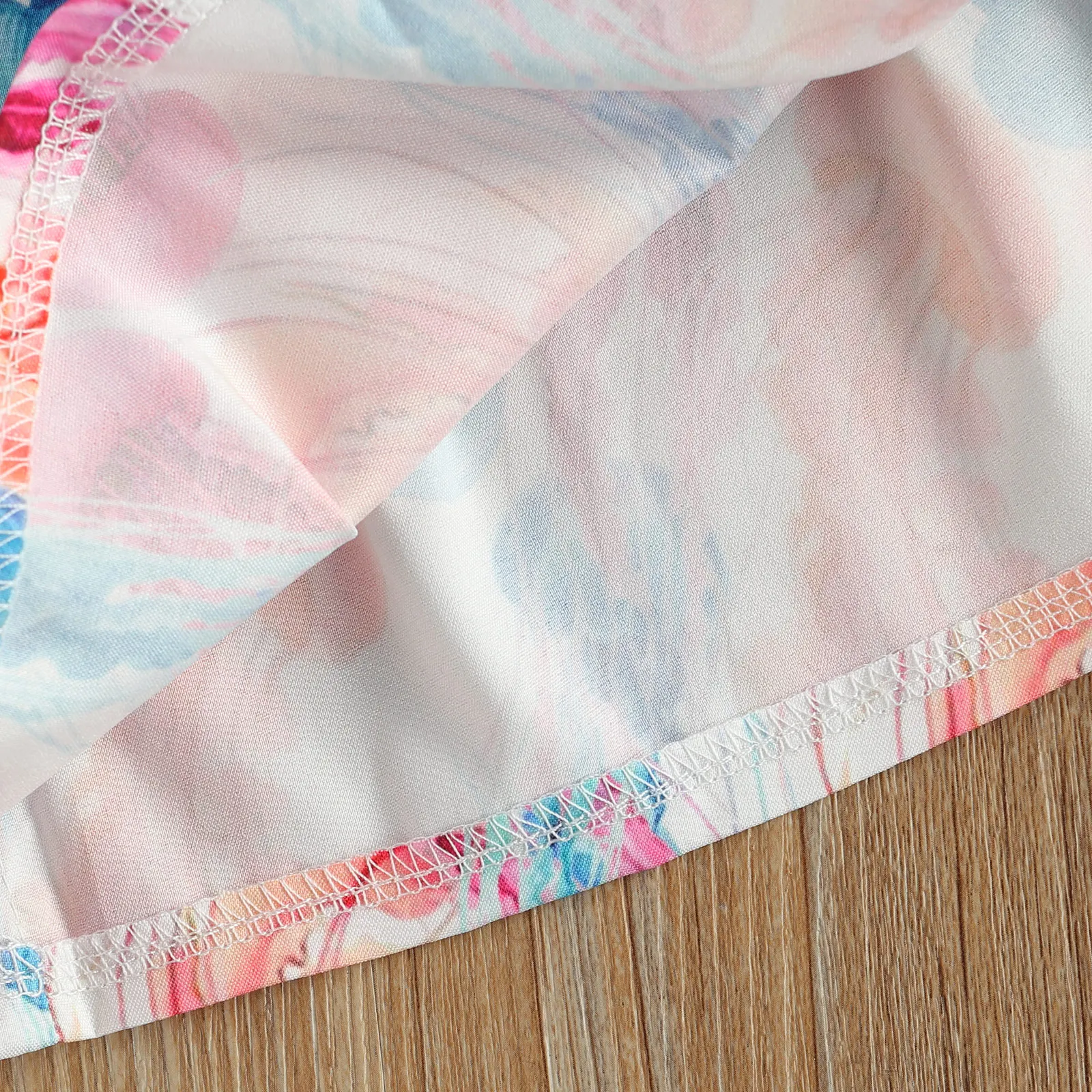 

Girl\u2019s Summer Vest Style Dress Sweet Fish Printing Bandage High Waist A-line Princess Dress 2-6Y