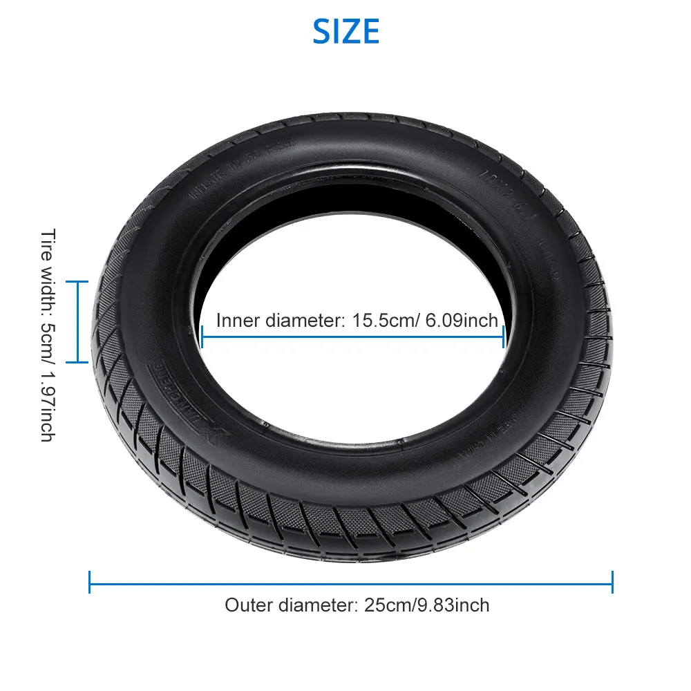 

10inch Electric Scooter Tires for Xiaomi M365 Pro 2pcs Inflation Outer Tyres Thicken Camara Wheel Tyre for Xiaomi M365 Parts