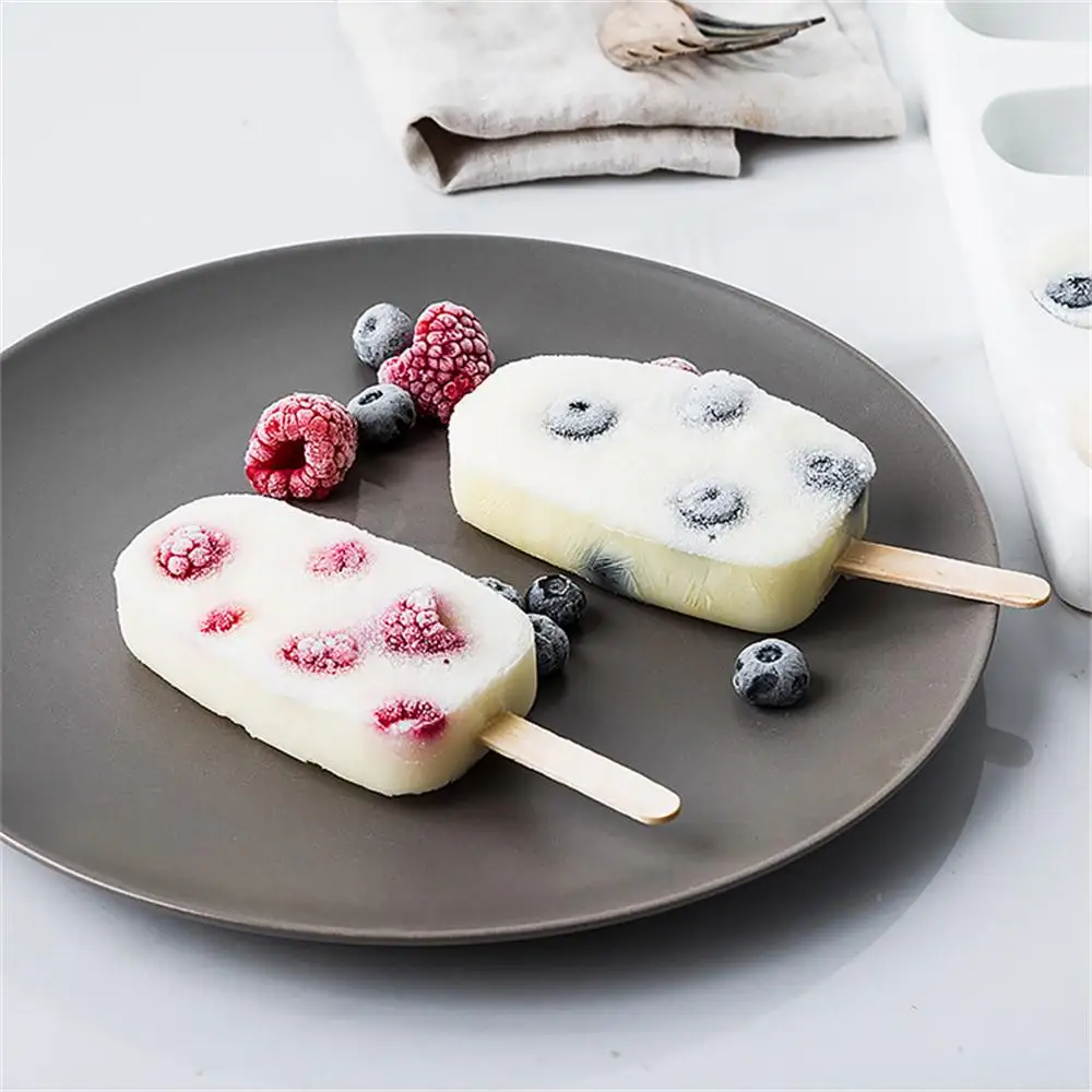 Еда безопасный силиконовая форма для льда формы крема 4 отверстия ледяной куб