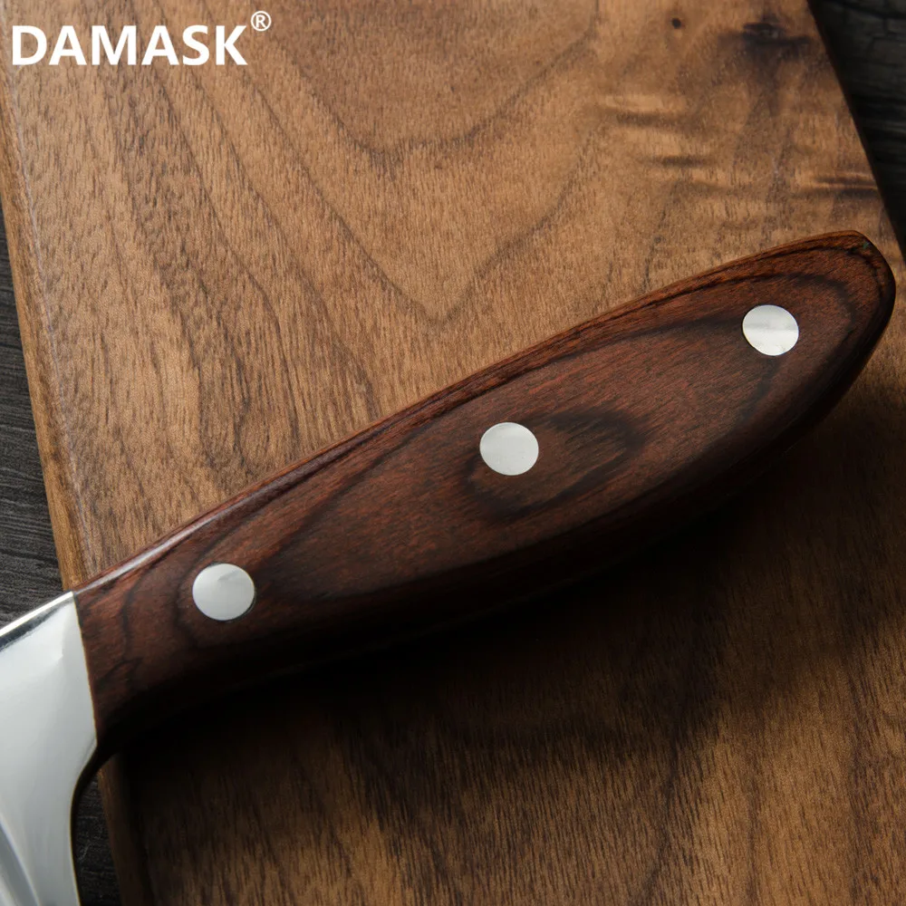 Дамасский шеф повар сантоку Универсальный нож 5 7 8 дюймов искусственный