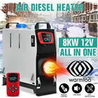Все в одном 8KW 12V автомобильный обогреватель Дизельный подогреватель воздуха ЖК-дисплей монитор Пульт дистанционного управления Управление обогревателя автомобиля Парковка грелка для автомобилей класса RV, принт грузовика, автобуса, лодка