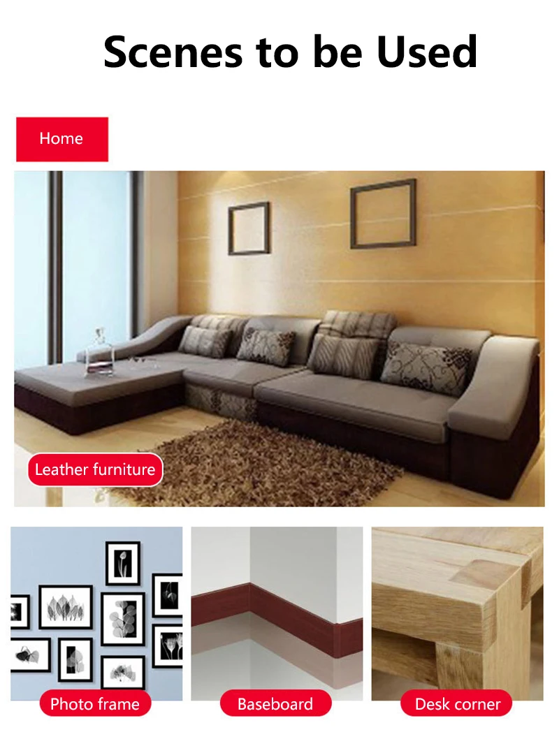 Имитация зернистой древесины высококлейкая ремонтная лента для