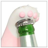 2022 portable creative cat paw shaped bottle opener glass beer bottle opener kitchen gadget tools beer bar tool claw for kitchen