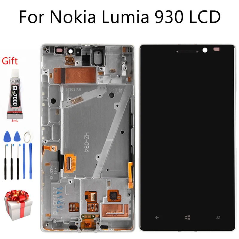 100% протестированный ЖК-дисплей для Nokia Lumia 930 сенсорный экран 5 0 дюйма дигитайзер в