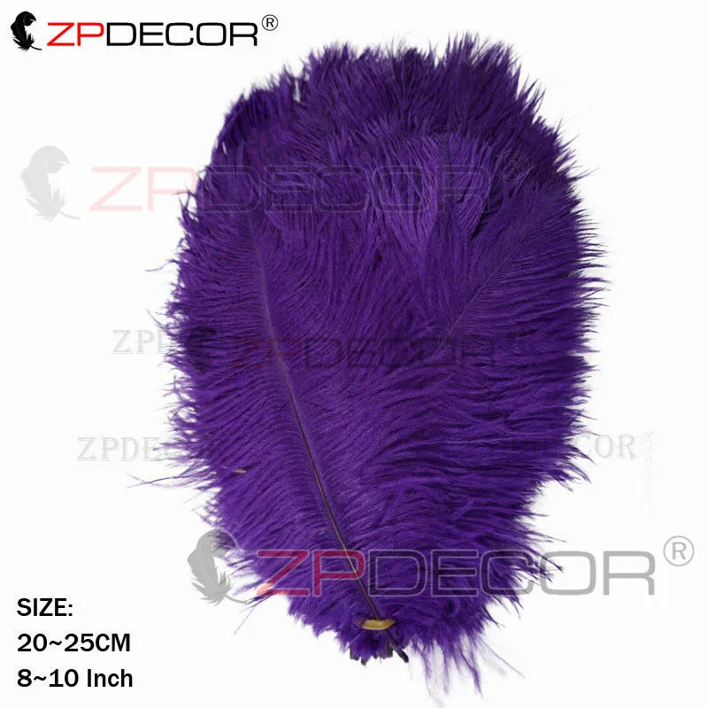 ZPDECOR Красивые 20-25 см/8-10 дюймов страусиные перья для рукоделия ювелирных изделий для свадебной вечеринки