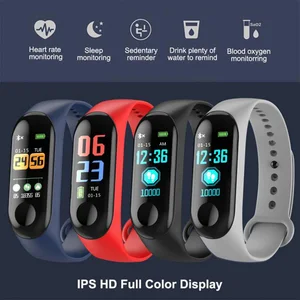 Fitness Bracelet Fitness Sport Bracelet WristBand M3 Smart Watch 0.96Inch Screen Blood Pressure Heart Rate Monitor