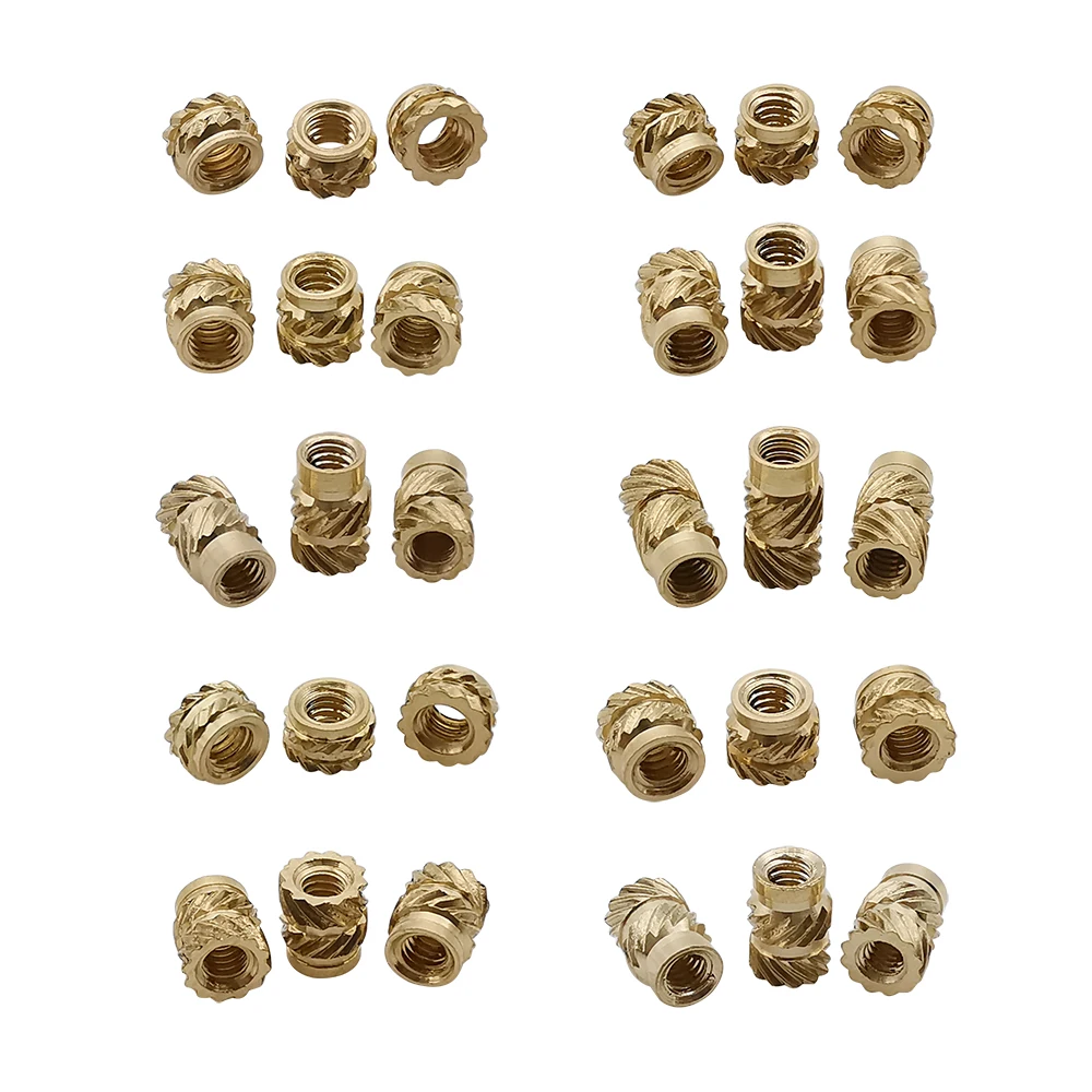 Резьбовая вставка накатанная гайка латунные вставки горячего расплава набор в