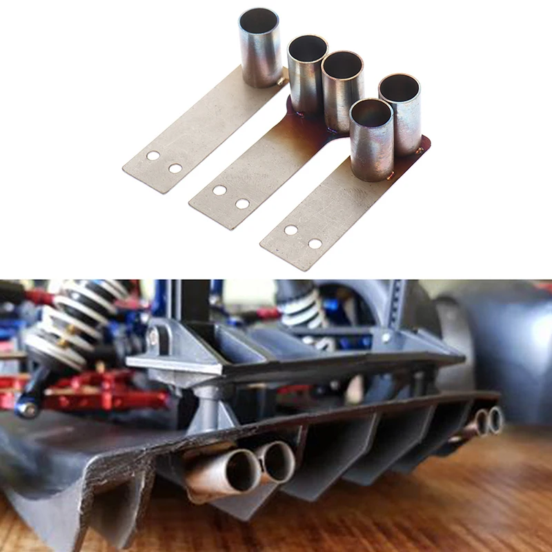 2 шт. 1:10 радиоуправляемая Автомобильная выхлопная труба металлическая Горловина