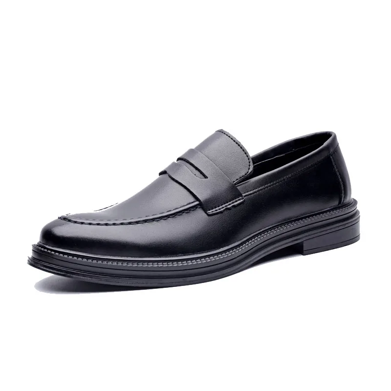 Lightweight Slip-On Formal Shoes for Men Moc Toe Casual Cushioned Comfort Penny Loafers Soft Leather Moccasin Size 6~10 | Обувь
