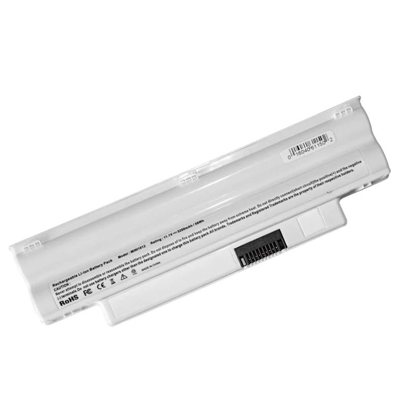 

4400 mAh 11.1V 6cells white battery for dell Inspiron Mini 1012 1018 Series 312-0966 3K4T8 8PY7N 854TJ T96F2 2T6K2 WR5NP