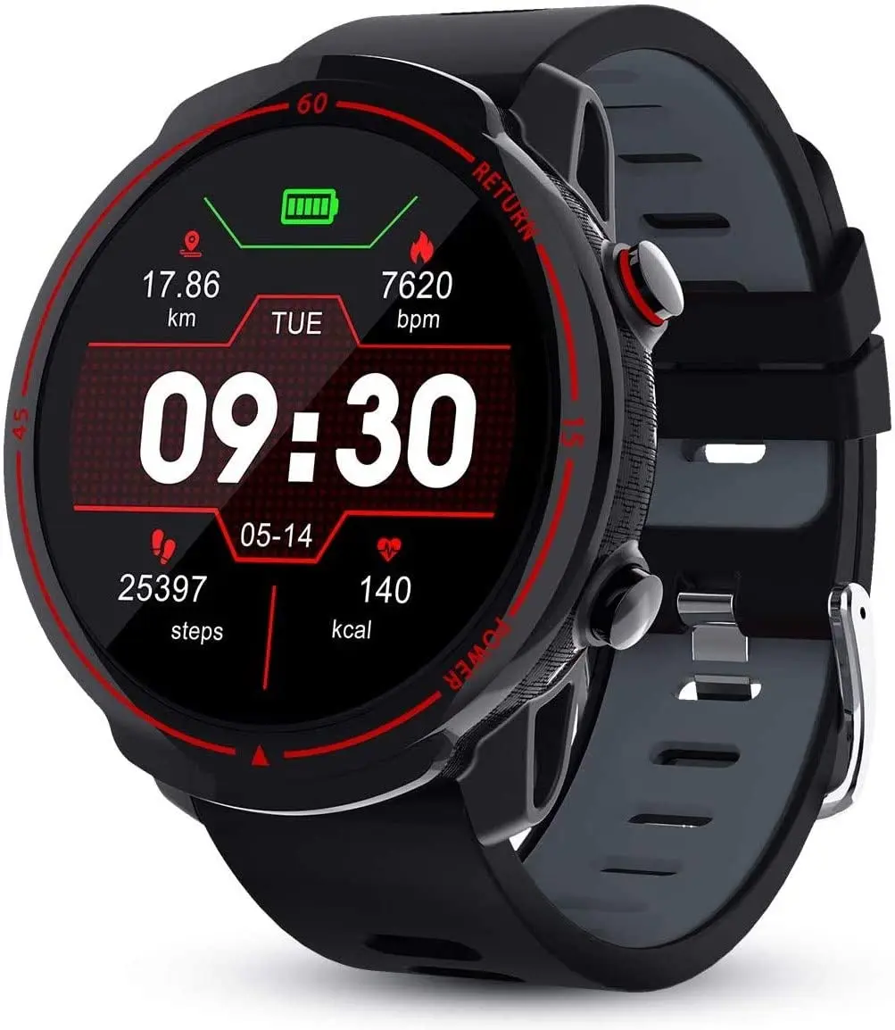 

Умные часы Мульти-Спорт IP68 Водонепроницаемый Мониторинг частоты сердечных сокращений дистанционного Фотография 1,3 дюймов полный сенсорный Экран смарт-браслет