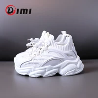 dimi 2022 autumn kids shoes for boys girls sport shoes fashion breathable knitting soft non slip outdoor casual children sneaker