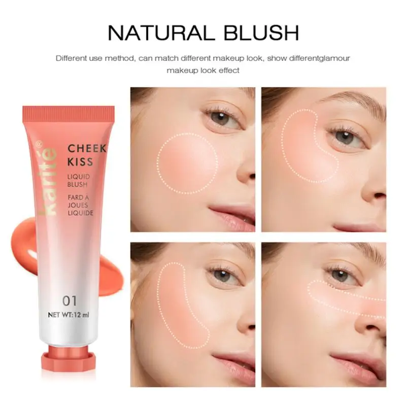 1PC Fashion Liquid Blush Non-marking Waterproof Long Lasting Naturally Brightens Skin Tone Face Beauty TSLM2 | Красота и здоровье