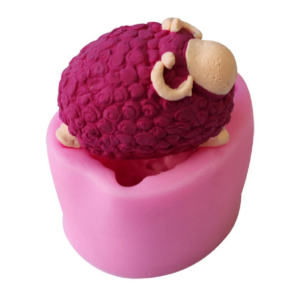 Курчавая овечка силиконовая форма для мыла мусс торт сделай сам изготовления