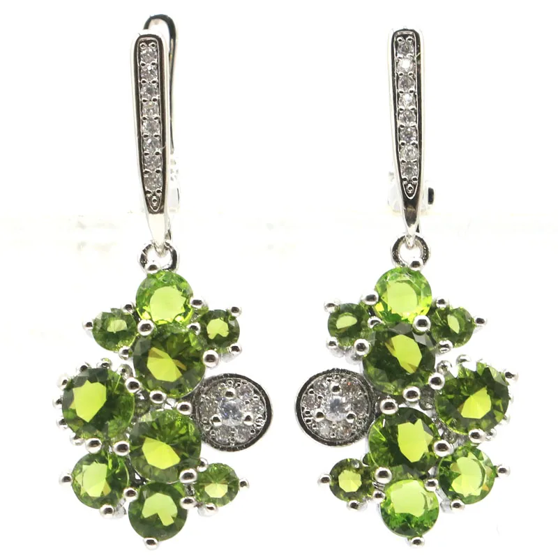 Серьги Серебряные 36x15 мм для сестры изящные повседневные ювелирные украшения с