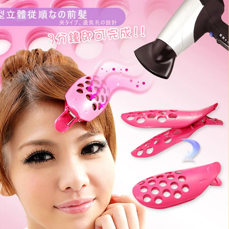 

Hair Fringe Clip Bangs Front Hair Curler Roller Holder DIY Hairpin Styling Fluffy Tool Salon Accessaries