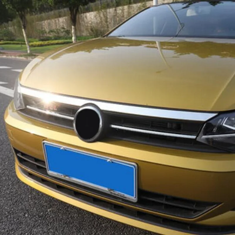 Tonlinker экстерьер вверх гоночный Гриль Чехол Наклейка для Volkswagen POLO 2019 автостайлинг