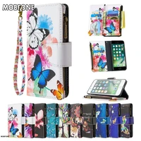 for samsung galaxy s22 s21 ultra s20 fe funny zipper leather case cartoon flip cover for samsung s21 plus note 10 20 ultra bags