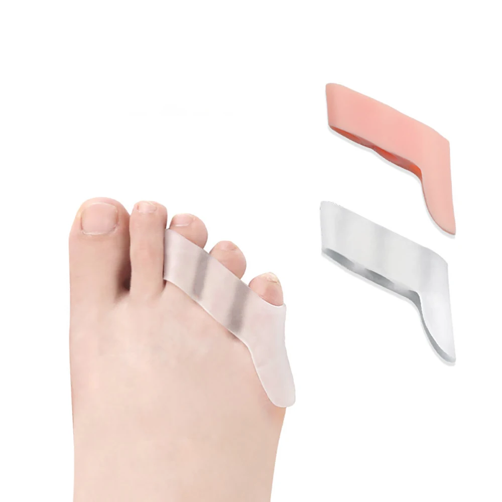 

1 пара Силиконовый разделитель для ног с тремя отверстиями выпрямитель для ног корректор для ног защита от боли массажный инструмент для ух...