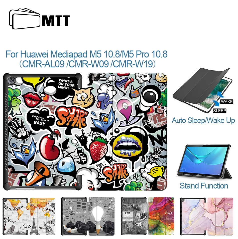 Чехол MTT для Huawei MediaPad M5 10 8 дюйма флип-чехол из искусственной кожи планшета Pro |