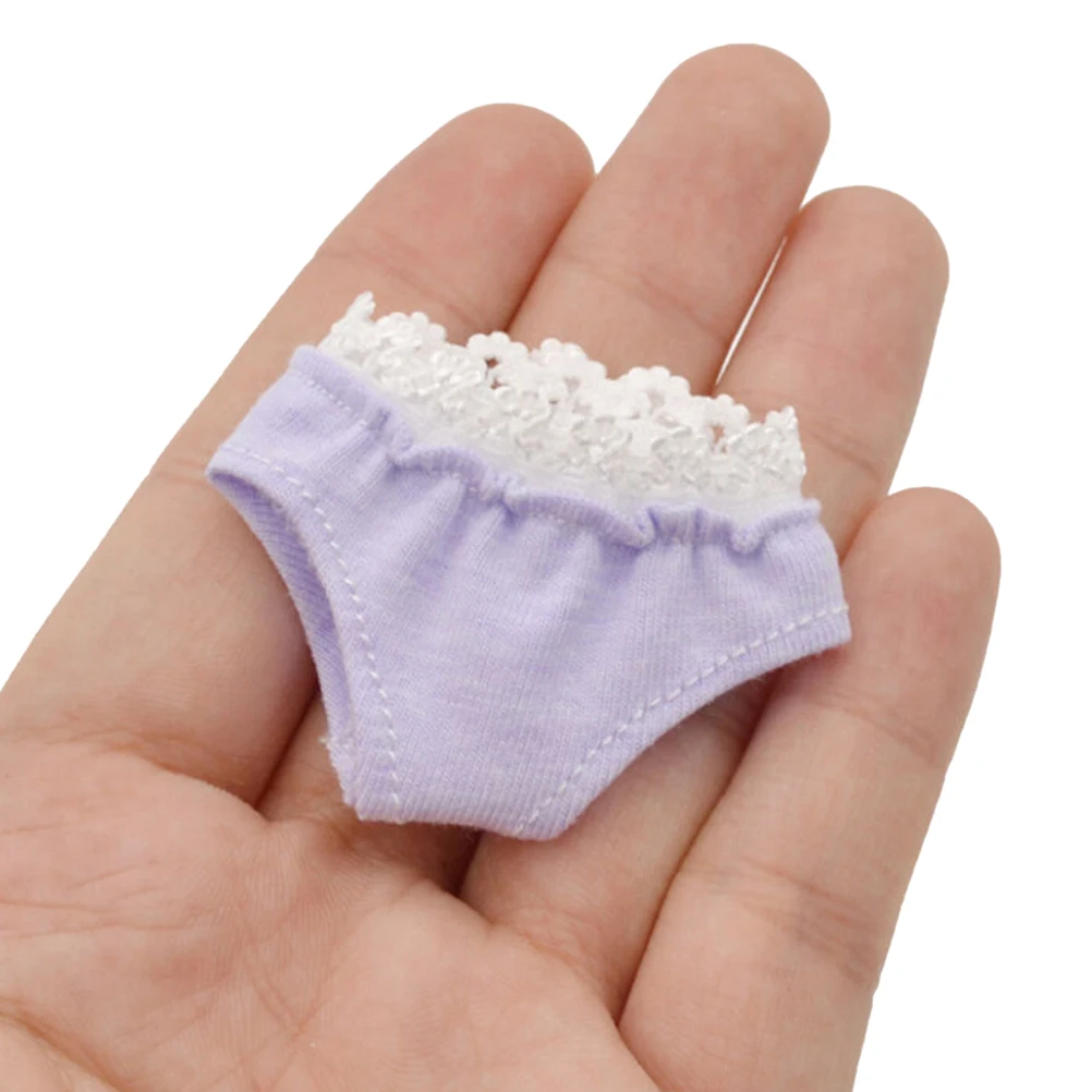 1 шт. кружевные трусы-плавки трусы-шортики для 1/6 куклы/нижнее белье с принтом