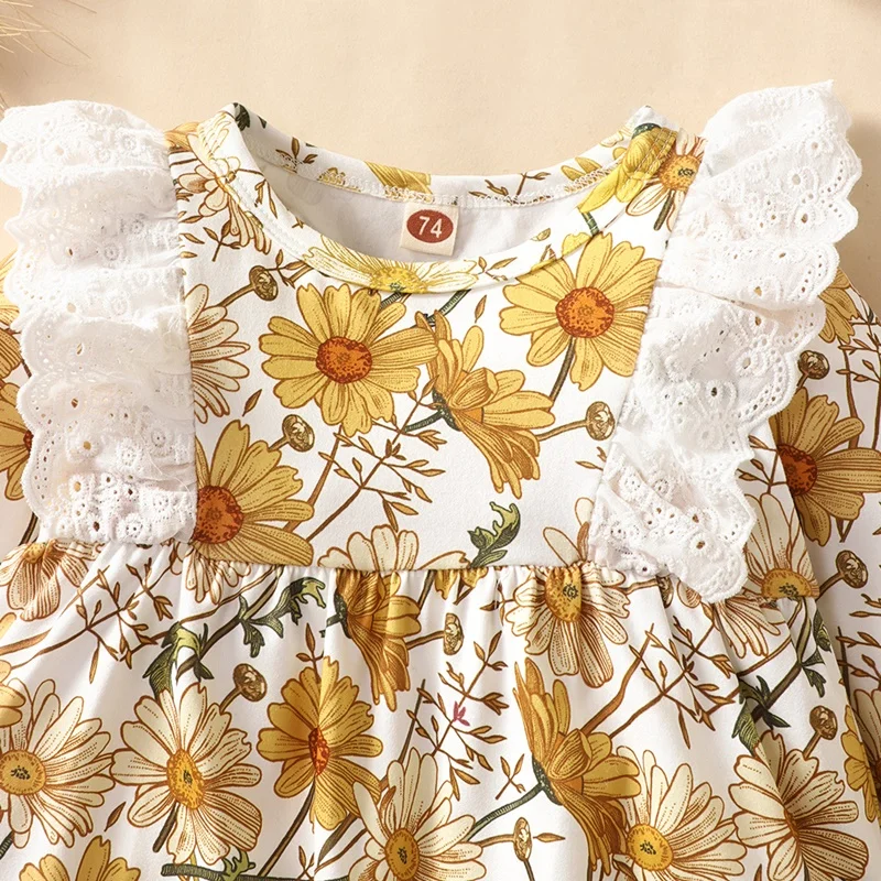 Детский хлопковый комбинезон с длинным рукавом на возраст 0-18 месяцев | Мать и