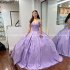 Бальное платье принцессы, платья для Quinceanera, лавандовое кружевное платье с аппликацией, милое платье 16, наряды для торжественных мероприятий, платье для 15 лет, праздничное платье