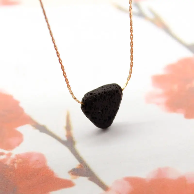 2019 Модное Длинное Ожерелье с кулоном в виде черного сердца женское золотое