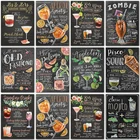 5D алмазная живопись, доска, текст, напиток, меню, Декор, полная квадратная Алмазная вышивка, вышивка крестиком, полная круглая Алмазная мозаика