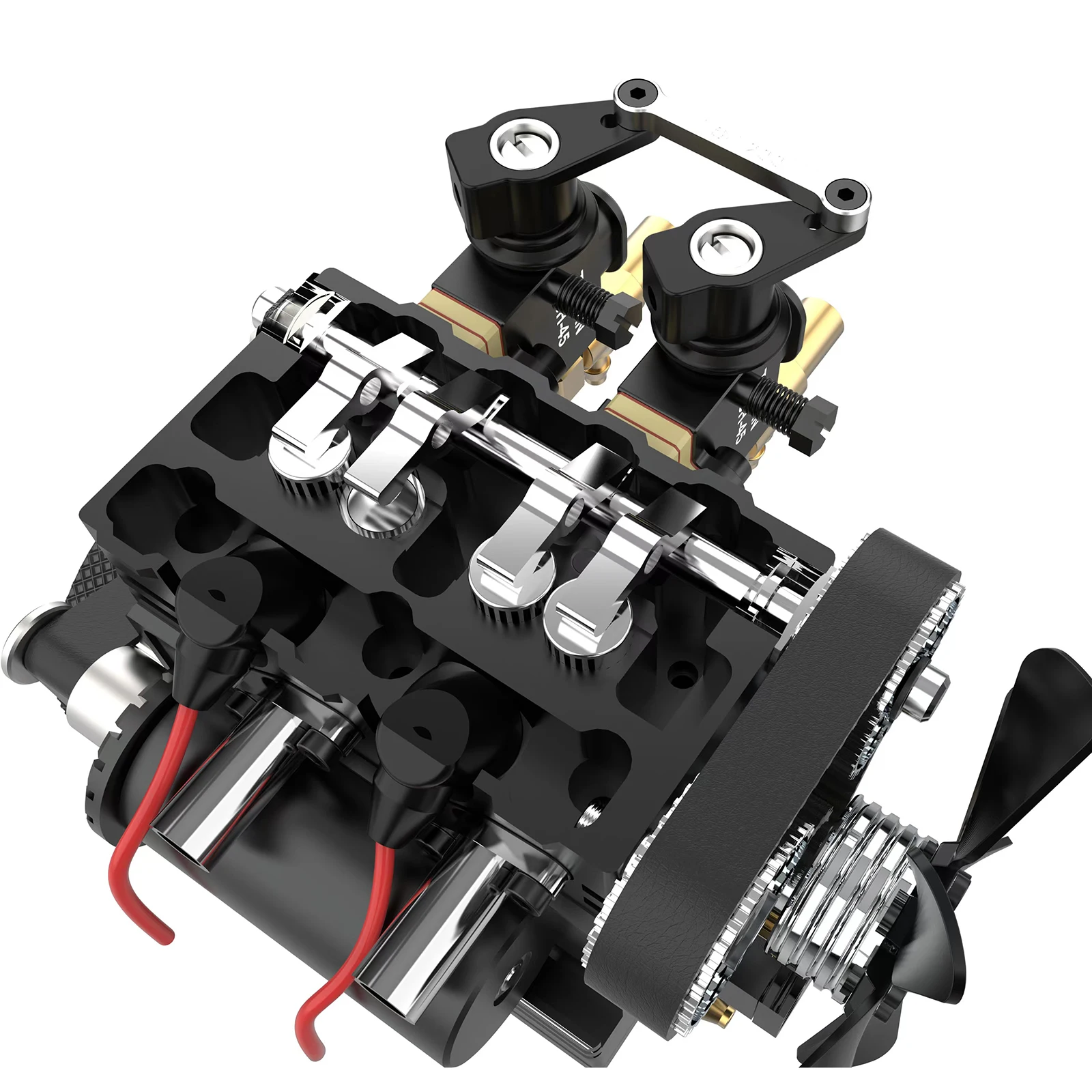 TOYAN FS-L200W DIY Assembly Engine Kit 7cc Inline Two-Cylinder Four-Stroke Water-Cooled Methanol Model - KIT Version | Игрушки и хобби