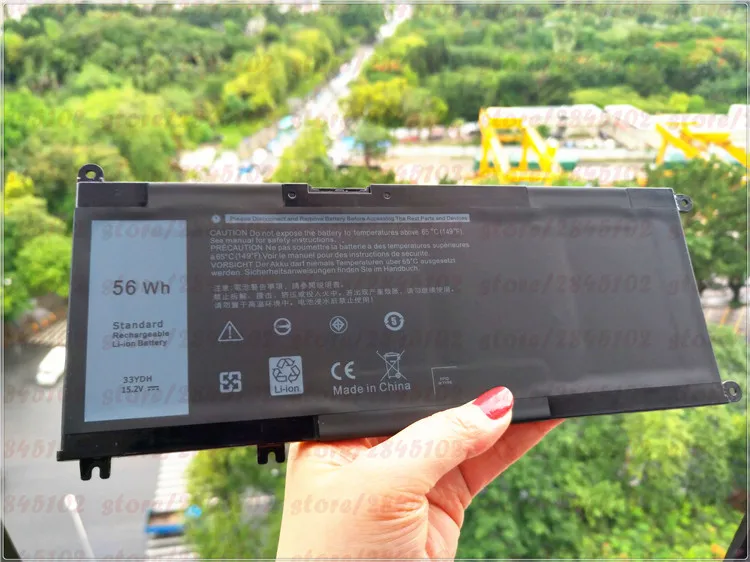 Аккумулятор для ноутбука Dell Inspiron 17 15 2 7778 7779 7773 G3 7577 3579 P30E серии GYIYGY 3779 V 56Wh