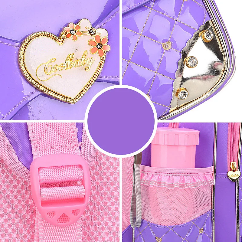 Backpacks Orthopedic 3D Cartoon Children School Bag For Girls School Backpacks Primary School Students Grade 1-6 Kids Satchels