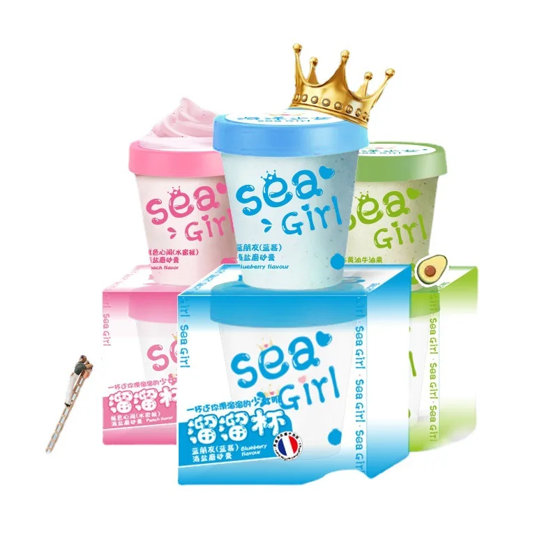 

Sea Girl Sea Salt Body Scrub Honey Peach Exfoliating Body Milk Chicken Skin Removing Bath Salt