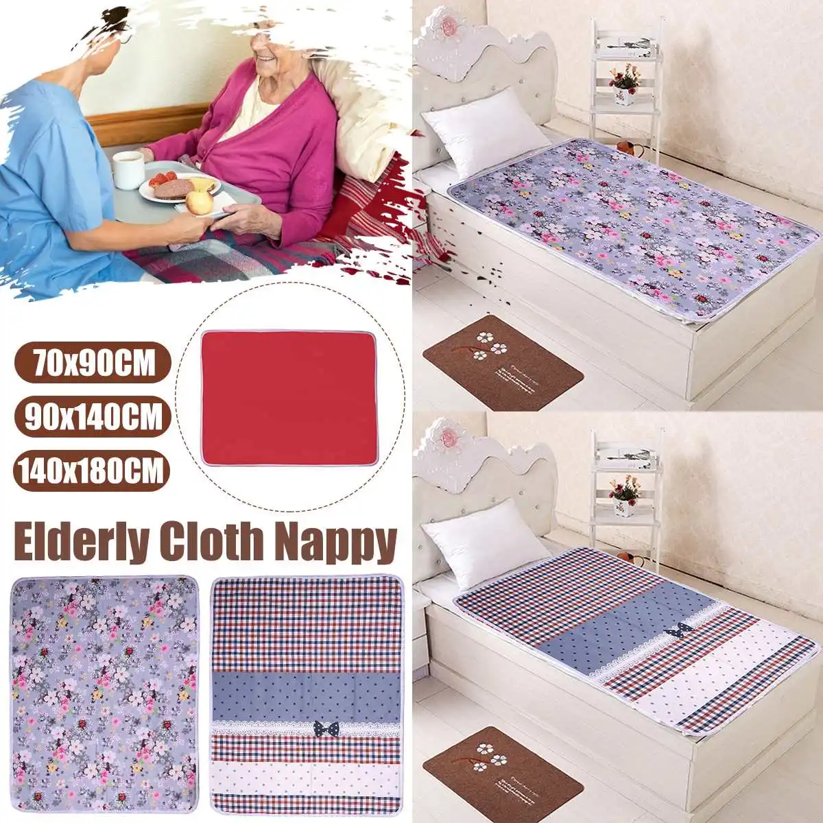 

Водонепроницаемый пеленальный матрас с мочой для детей и пожилых людей, многоразовые постельные принадлежности для младенцев