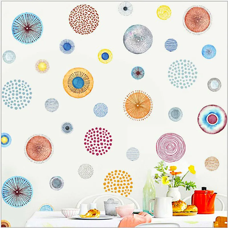 

Circle Dot Wall Stickers Room Sticker Decoration for Children Wall Sticker Decal Wall Art Kids Room Removable Wall Decor Gift