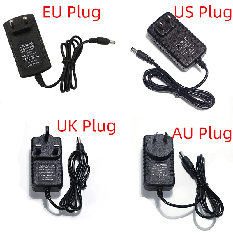 Адаптер питания светодиодный светильник 12 В 1 А Вт|Адаптеры AC/DC| |