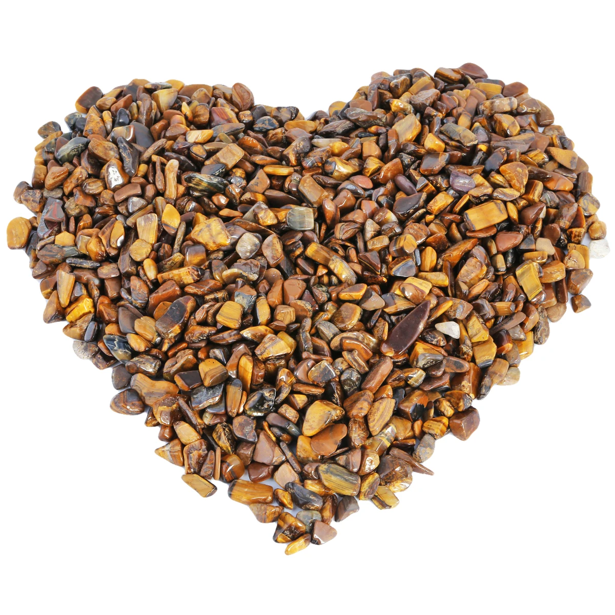 7-9mm 460g Natural Tigers Eye Tumbled Stone Chips Crushed Pieces Irregular Stones Beads Jewelry Accessory For Making Decoration