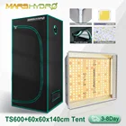 Светодиодная лампа Mars Hydro TS для выращивания растений, комнатный светильник для гидропонных систем, лампа для гидропонных систем, заменяет солнечный свет, 600 Вт, 60x60x140 см