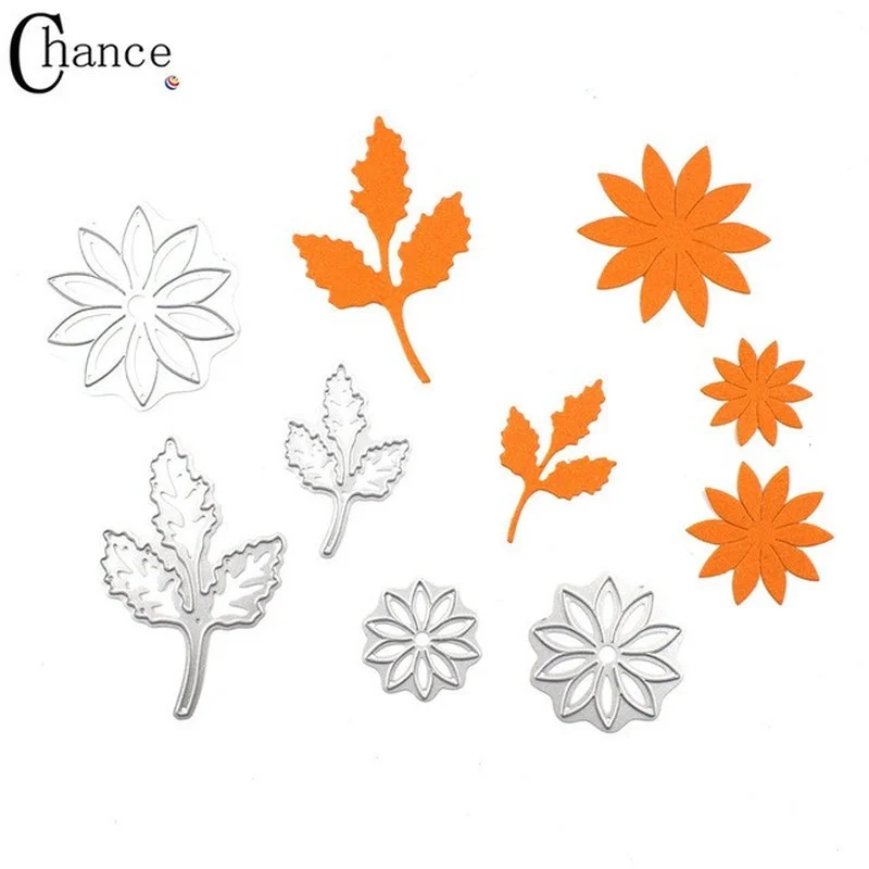 

Metal Cutting Dies Paper Knife Art Craft Leaf Flower Scrapbooking Stamping Frame Background Card Making Tools Cutting DIY