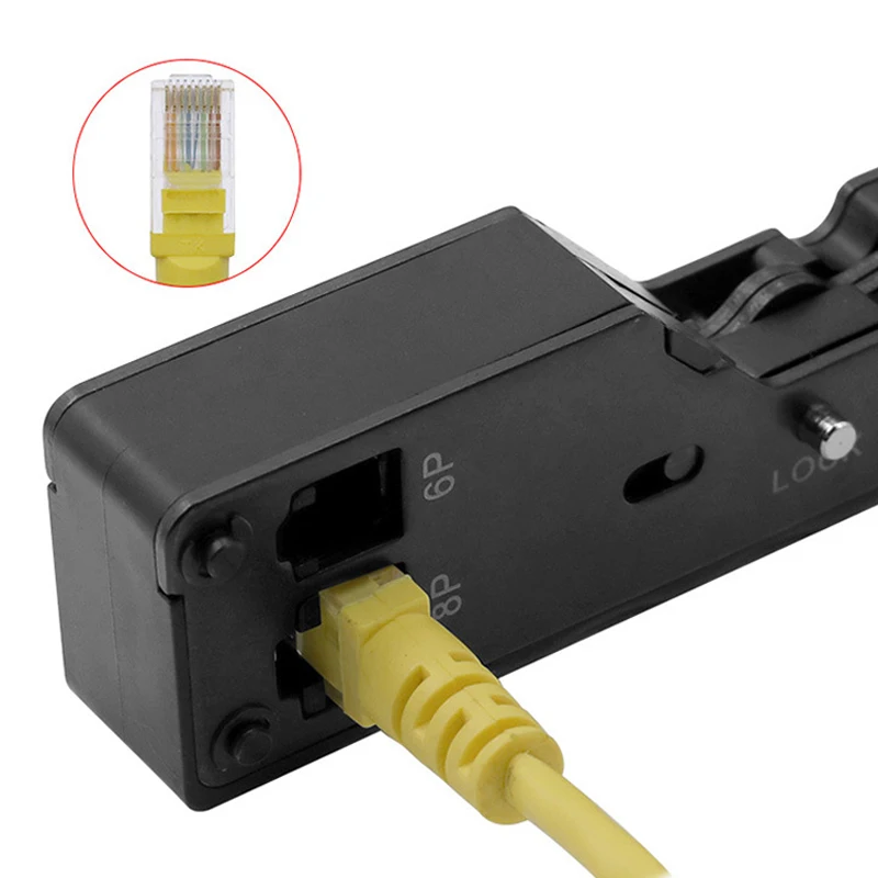 Cat7 cat8 хвост Зажим rj45 разъем обжимные плоскогубцы cat5e cat6 кабельный зажим rj11 6p телефонная линия зажим плоскогубцы сетевой инструмент