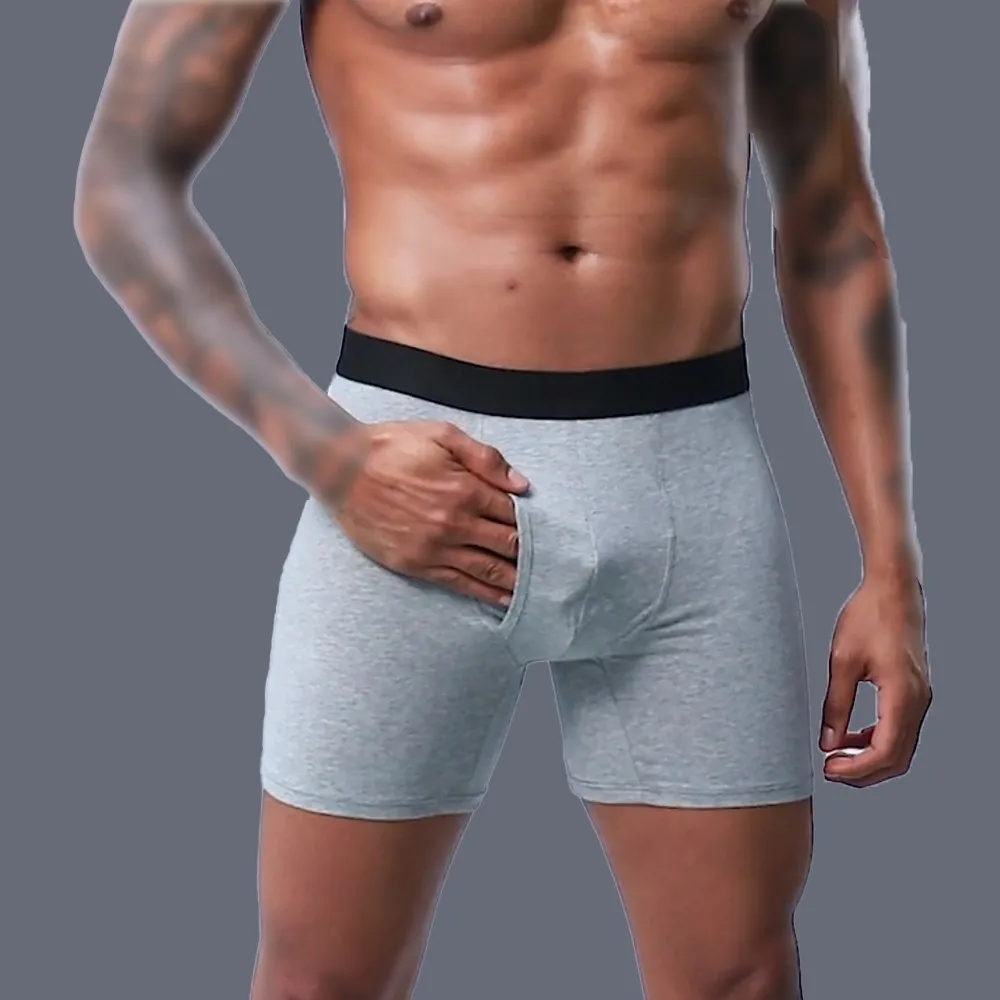 

Men Seamless Boxer Brief Sexy Underwear Men 95%Cotton Soft Underpants Male Smooth Panties Boxer Shorts Man Breathable Trunks