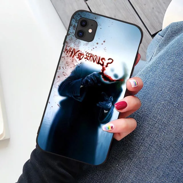 Черный Joker Joaquin Phoenix movie TPU Мягкий резиновый чехол для телефона чехол для iPhone 11 Pro Max 6 6S 7 7plus 8 8Plus X XS MAX XR - Цвет: B Joker 9