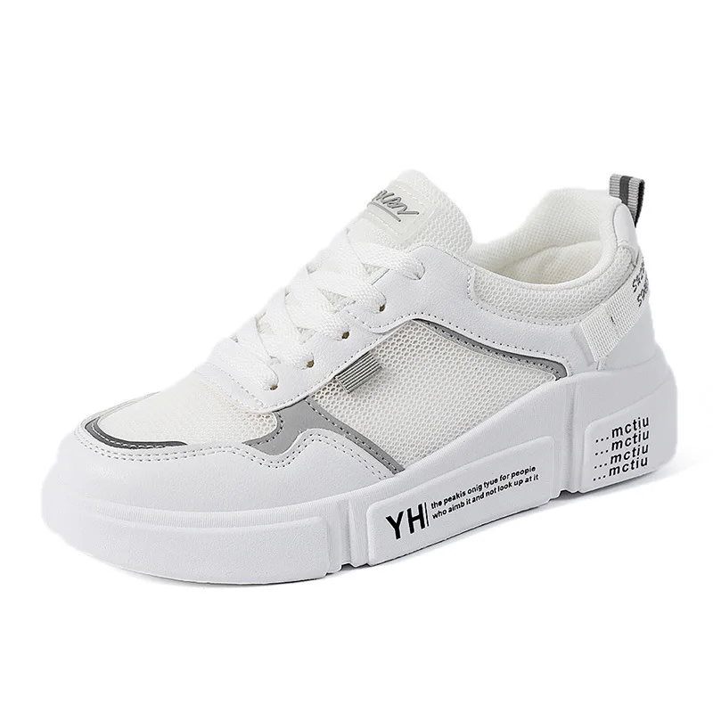 

Women's Shoes Small White Shoes Women 2021 New Shoes Summer Versatile Mesh White Shoes Sports Leisure Board Shoes