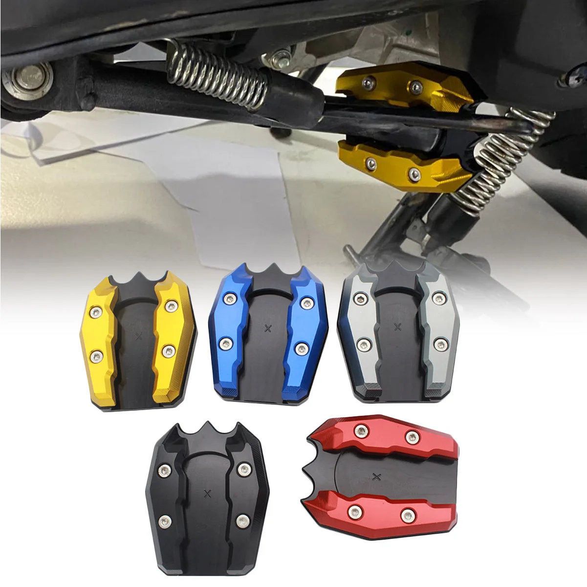 

SEMSPEED PCX Motorcycle CNC Foot Kickstand Sidestand For HONDA PCX150 PCX125 160 2021 Extension Enlarge Stand Pad New No logo