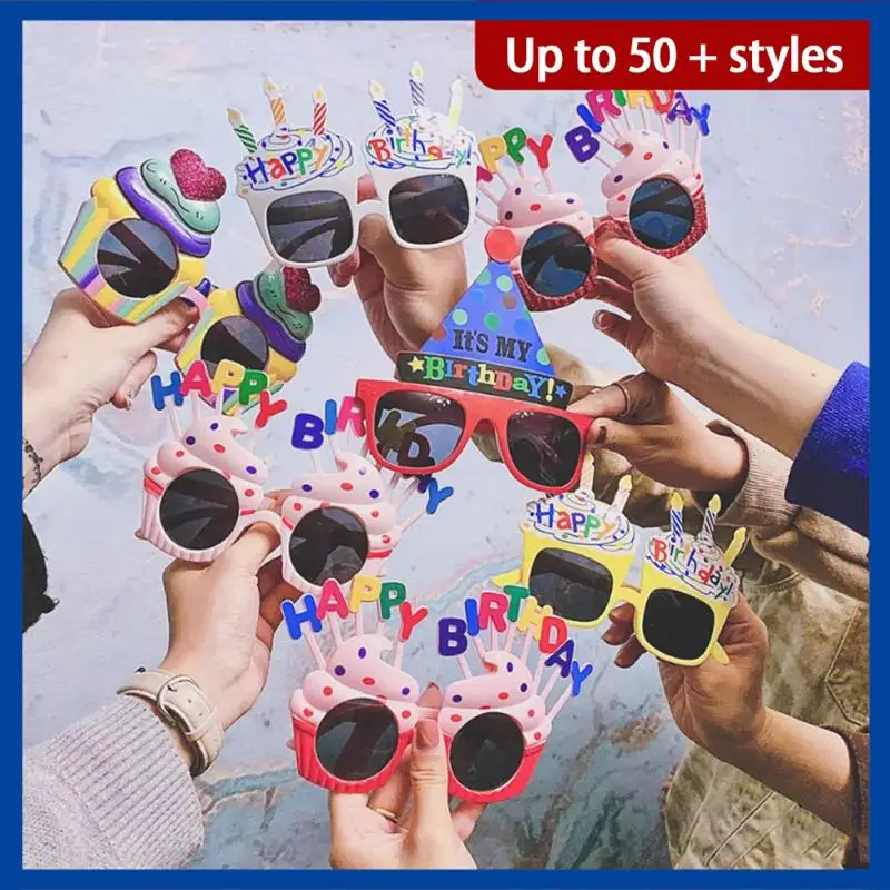 

Birthday Glasses Net Celebrity Funny Photo Party Glasses Cake Modeling Glasses Selfie Prop For Home Party Supplies New Year 2022